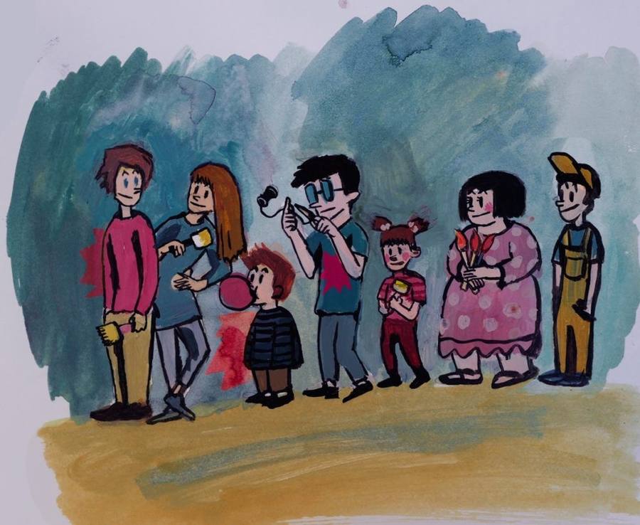 Illustrazione famiglie Punto e Via